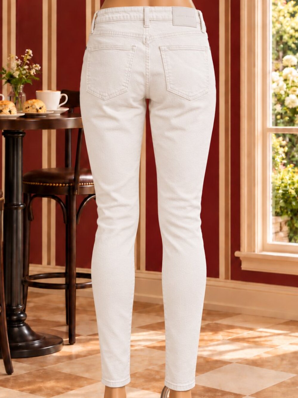 Lucky Brand AVA White Mid Rise Skinny Denim Jeans - Size 4 (27 Ankle) - Picture 2 of 11